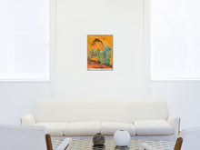 Load image into Gallery viewer, Claire Tabouret - Self Portrait at the Table (Orange) Poster
