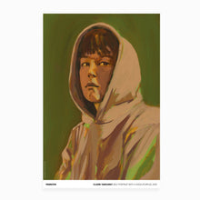 Load image into Gallery viewer, Claire Tabouret - Exhibition Poster: Self Portrait with a Hood (Purple)
