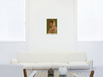 Claire Tabouret - Exhibition Poster: Self Portrait with a Hood (Purple)
