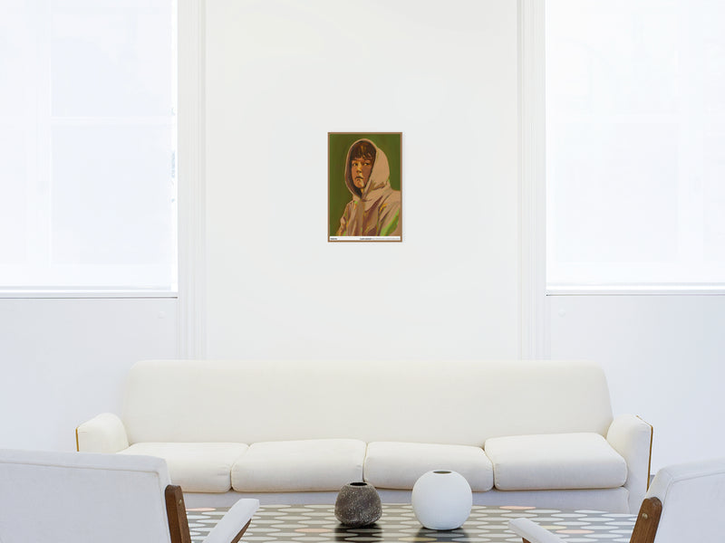 Claire Tabouret - Exhibition Poster: Self Portrait with a Hood (Purple)