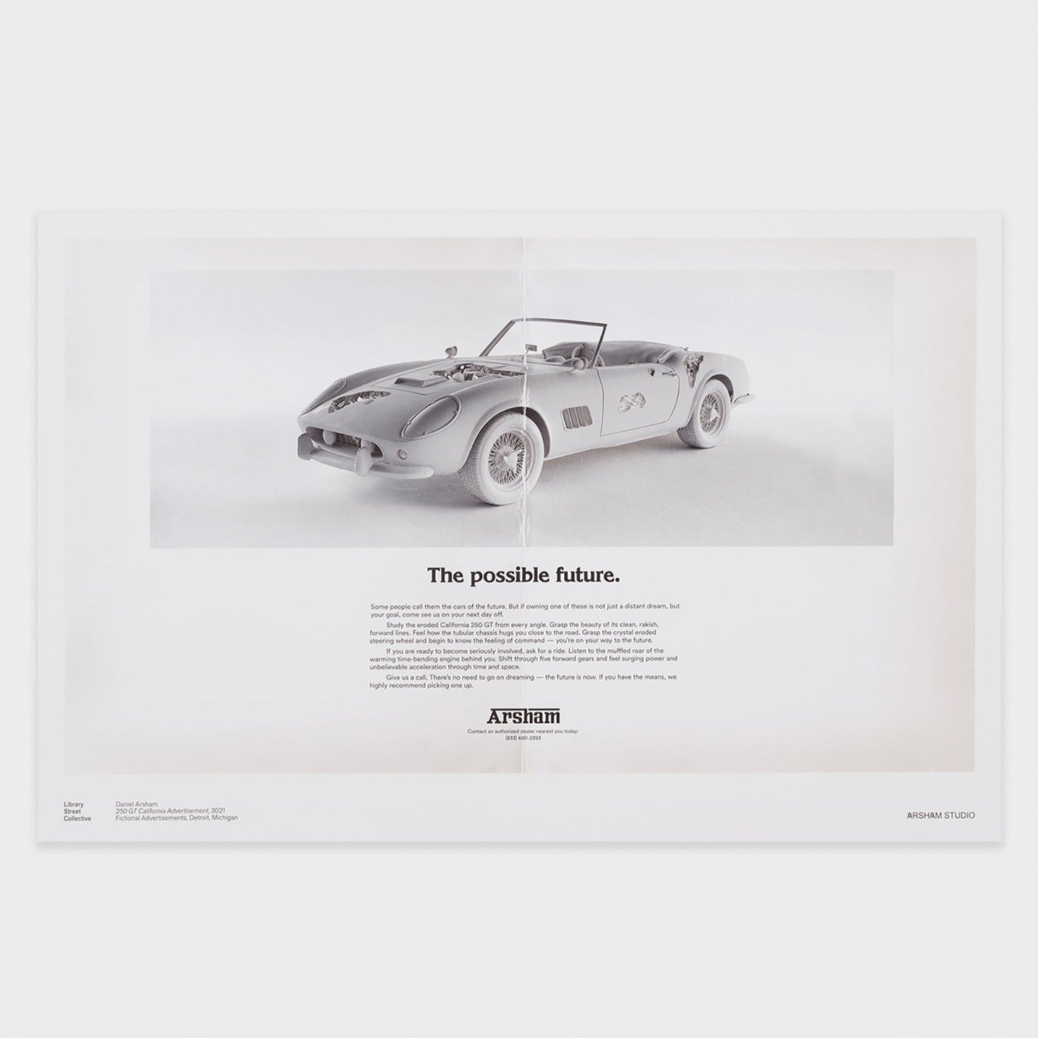 Daniel Arsham - Fictional Advertisement Poster - 250 GT California
