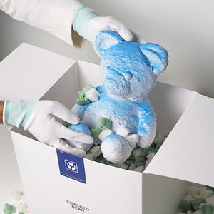 Daniel Arsham - Blue Cracked Bear
