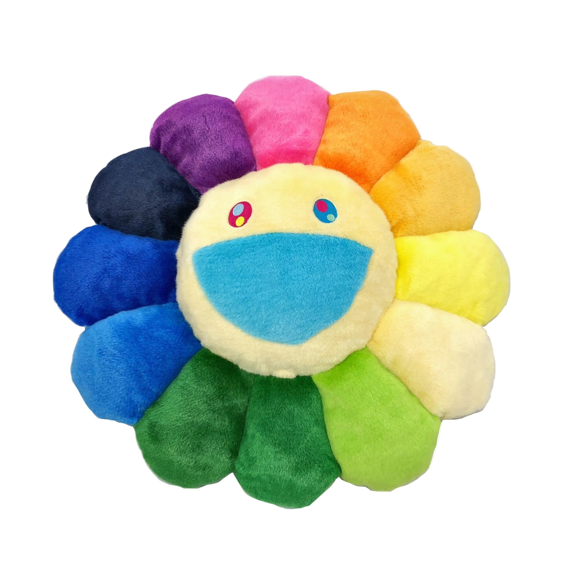 Takashi Murakami - Flower Pillow - Rainbow & White (60cm)