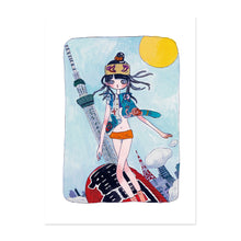 Load image into Gallery viewer, AYA TAKANO - She&#39;s Coming, Riding the Kaminari-mon Lantern
