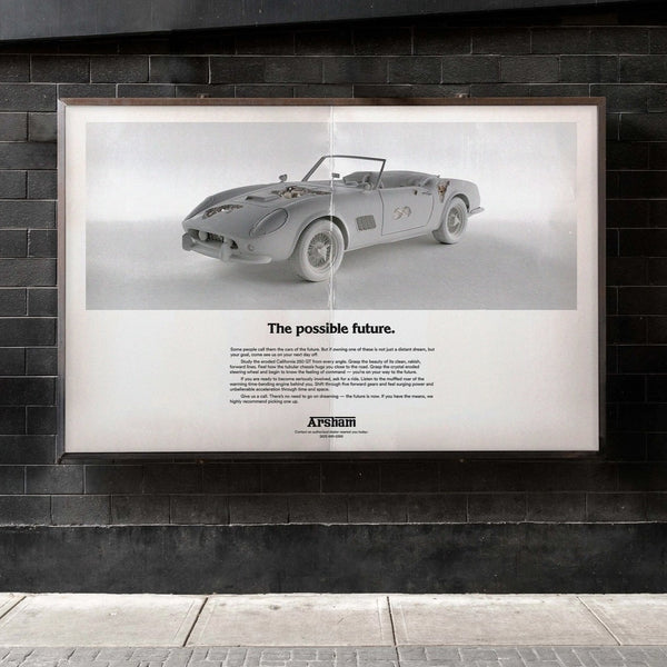 Daniel Arsham - Fictional Advertisement Poster - 250 GT California