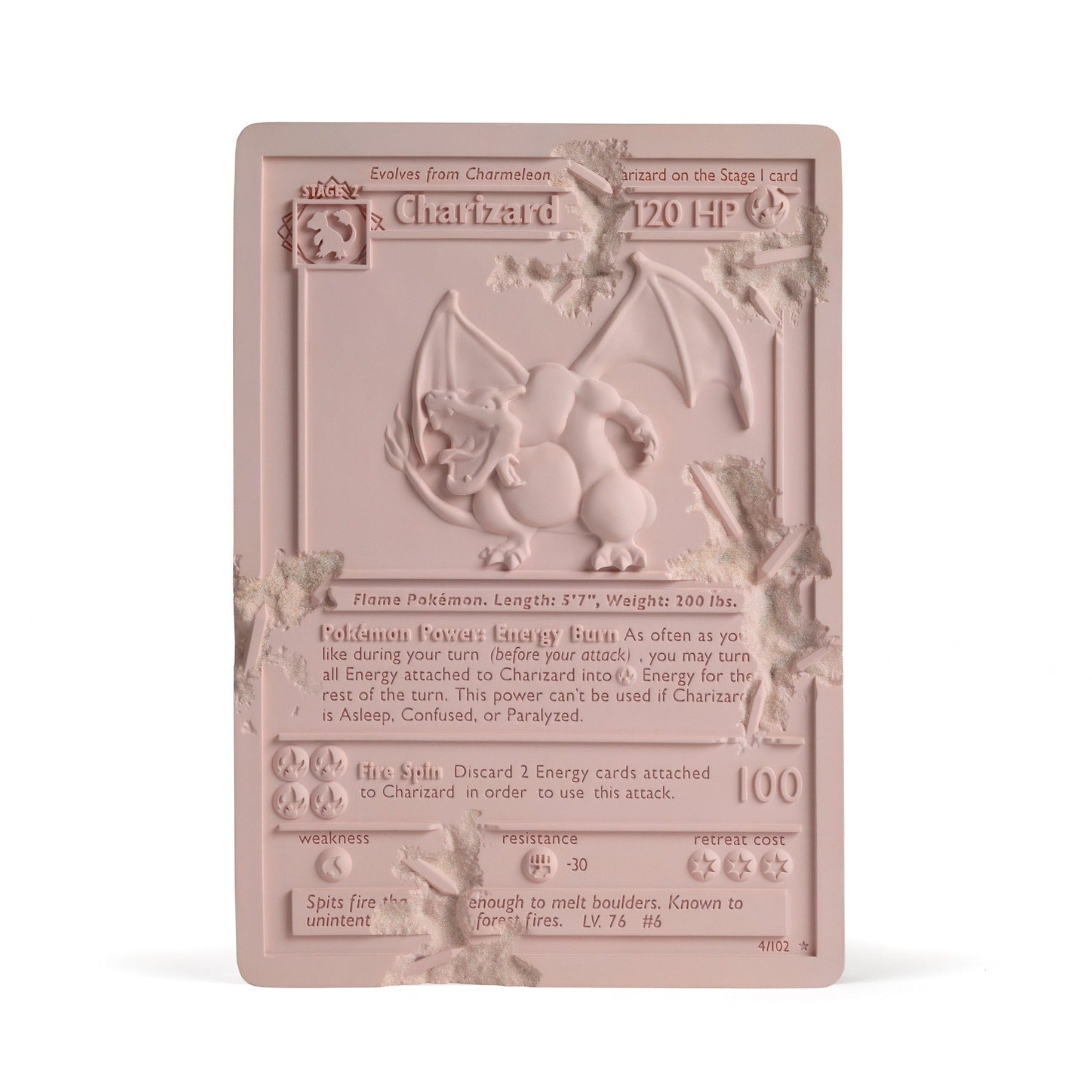 Daniel Arsham - Pink Crystalized Charizard Card – Perrotin