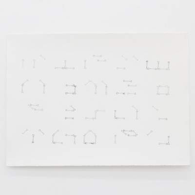 Gabriel Rico - Esquemas de Hueso, 2013 (Available Framed)