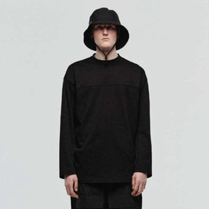 Izumi Kato x D-VEC Almost Black - Cotton Plating Long Shirt