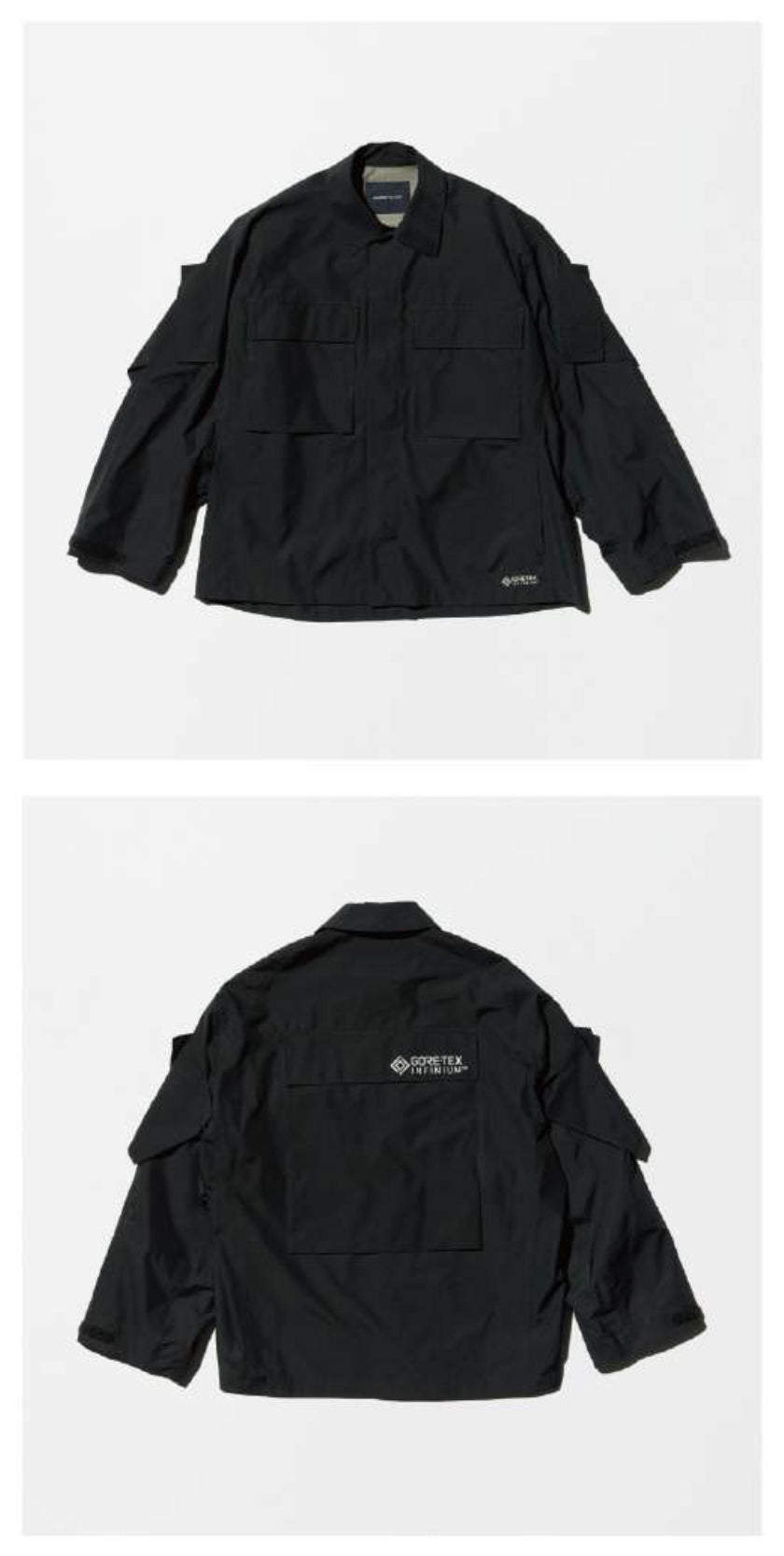 Izumi Kato x D-VEC Almost Black - Gore-tex Infinium 2L Shirt Jacket