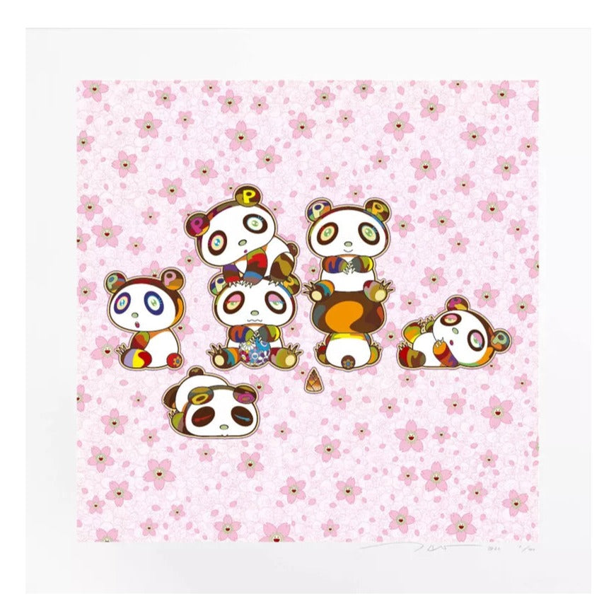 Takashi Murakami - Baby Pandas Cuddling! Yay! – Perrotin New