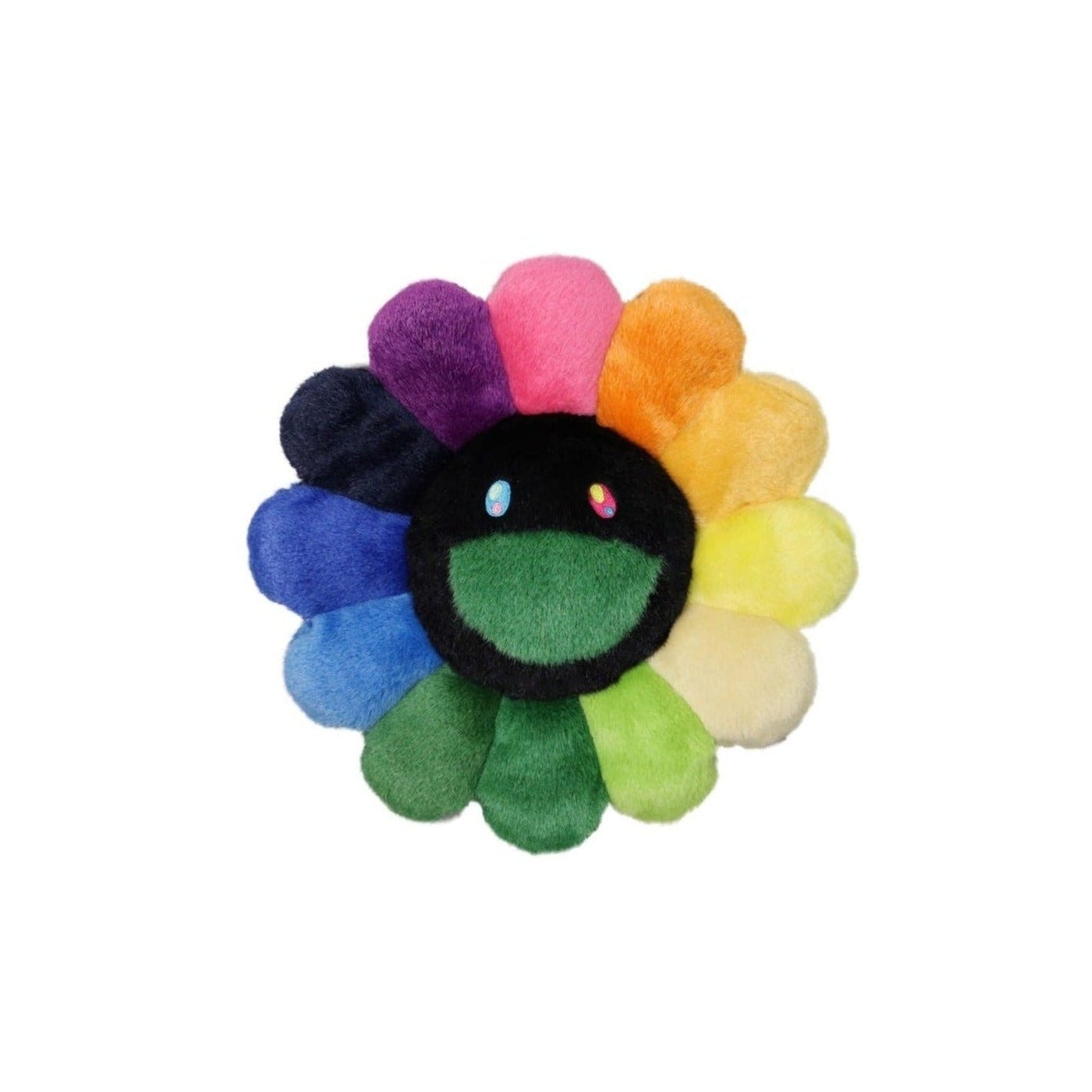 Takashi Murakami - Flower Pillow - Rainbow & Black (30cm