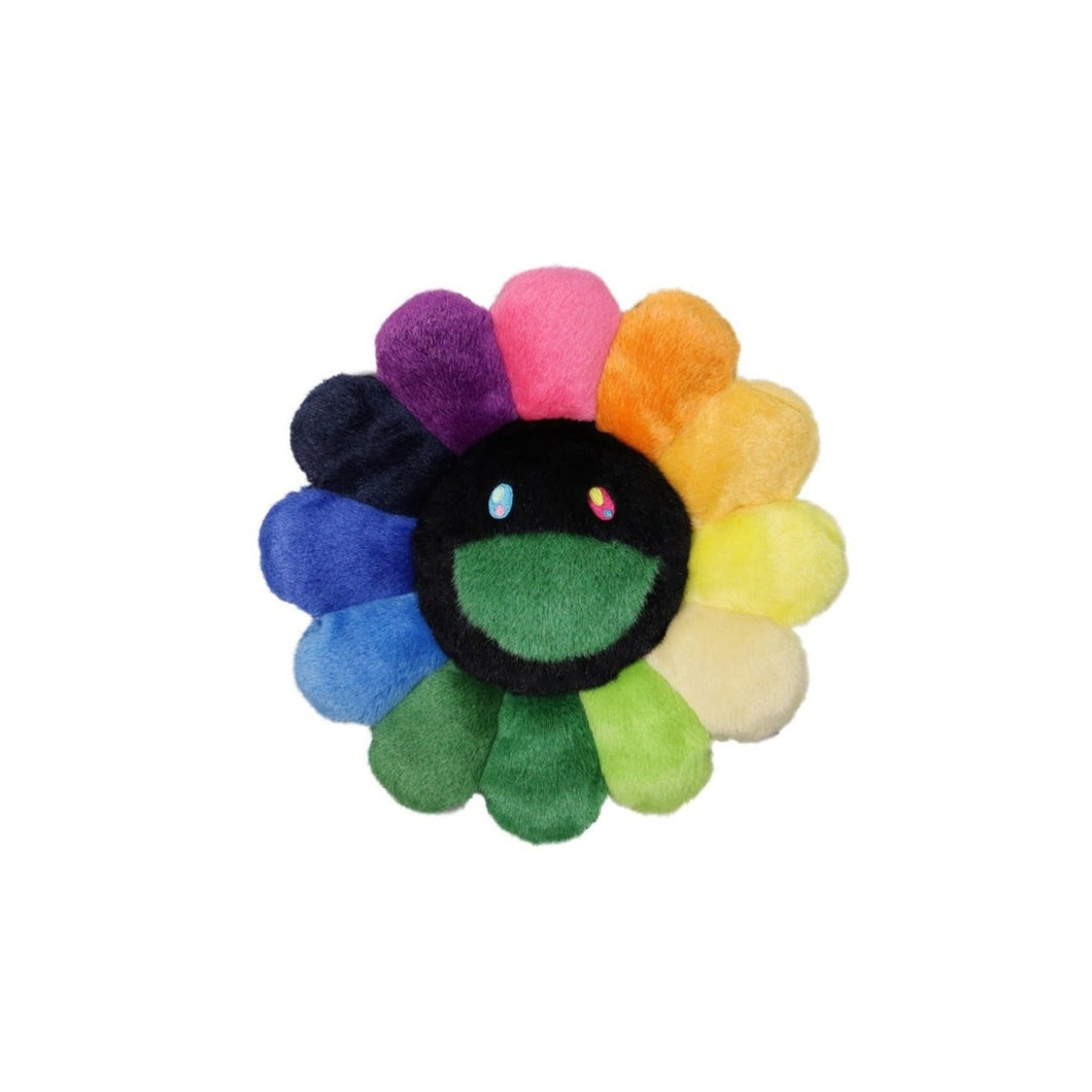 Takashi Murakami - Flower Pillow - Rainbow Black (30cm)