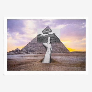 JR - Trompe l'oeil, Greetings from Giza, 22 Octobre 2021, 16h44, Giza, Egypte, 2021