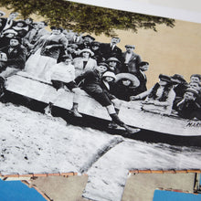 Load image into Gallery viewer, JR - Unframed, un Groupe Posant Dans une Barque Amarrée Sur la Plage Revu par JR, Marseille Vers 1930, Marseille, France
